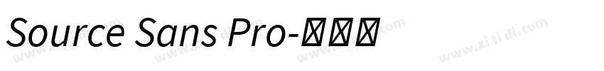 Source Sans Pro字体转换